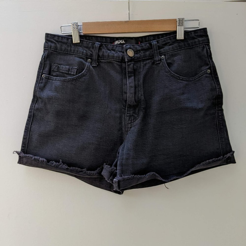 Black BDG high rise shorts